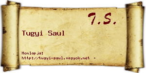 Tugyi Saul névjegykártya
